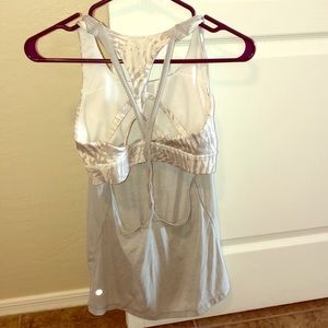 Lululemon Palm Tree Mesh Tank